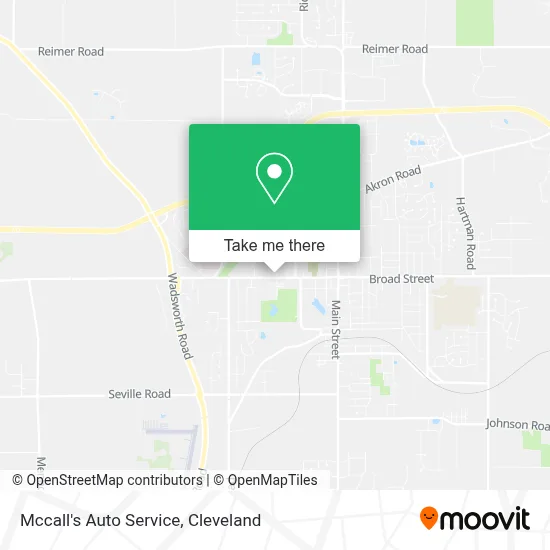 Mccall's Auto Service map