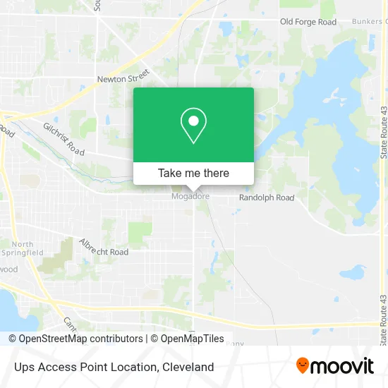 Ups Access Point Location map