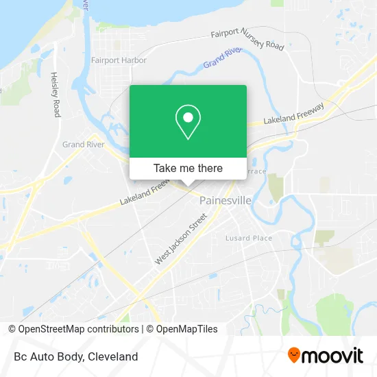 Bc Auto Body map