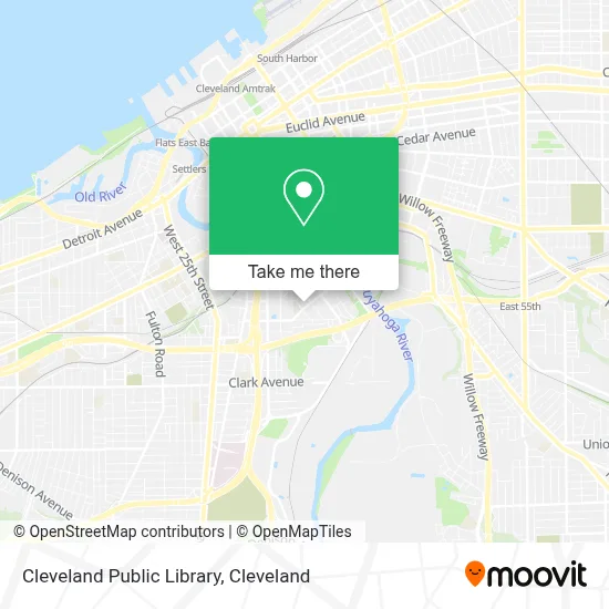 Cleveland Public Library map