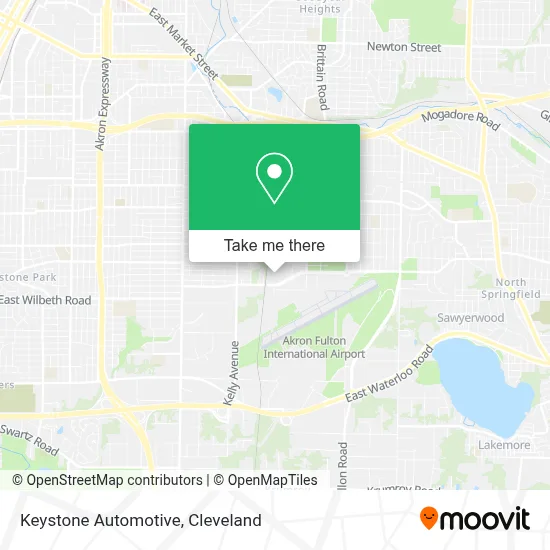 Keystone Automotive map
