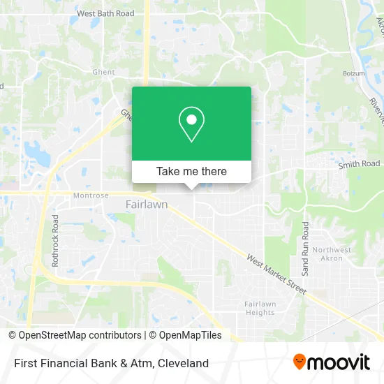 First Financial Bank & Atm map