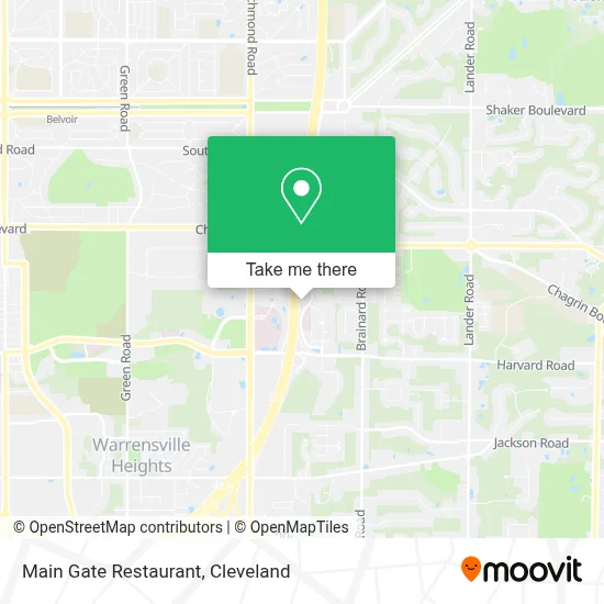 Main Gate Restaurant map