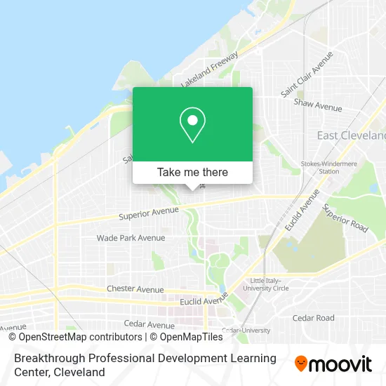 Breakthrough Professional Development Learning Center map