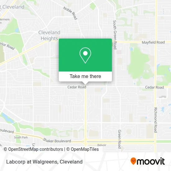 Labcorp at Walgreens map