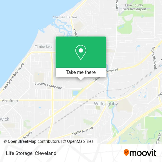 Life Storage map