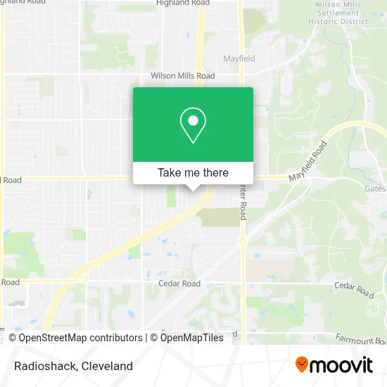 Radioshack map