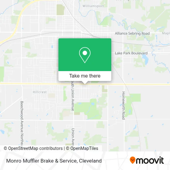 Monro Muffler Brake & Service map