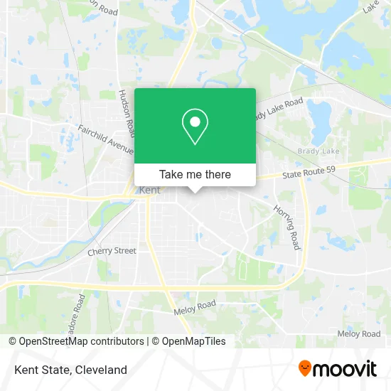 Kent State map