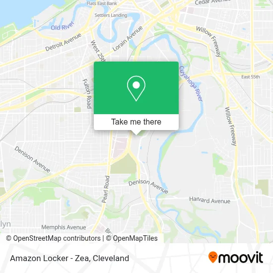 Amazon Locker - Zea map