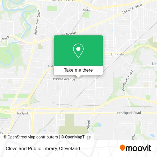 Cleveland Public Library map