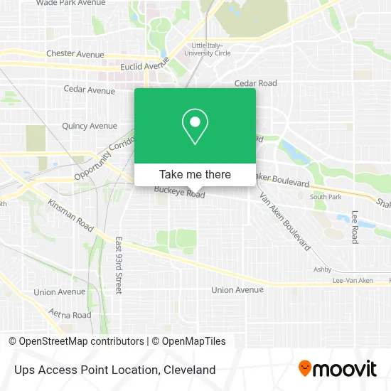 Ups Access Point Location map