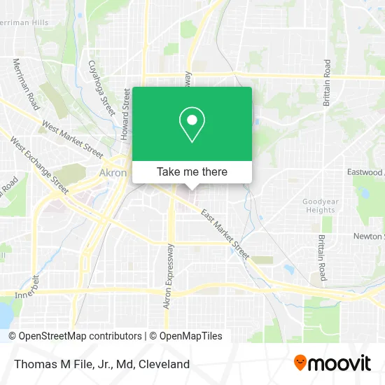 Thomas M File, Jr., Md map