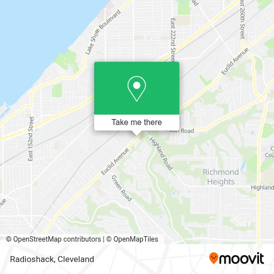 Radioshack map