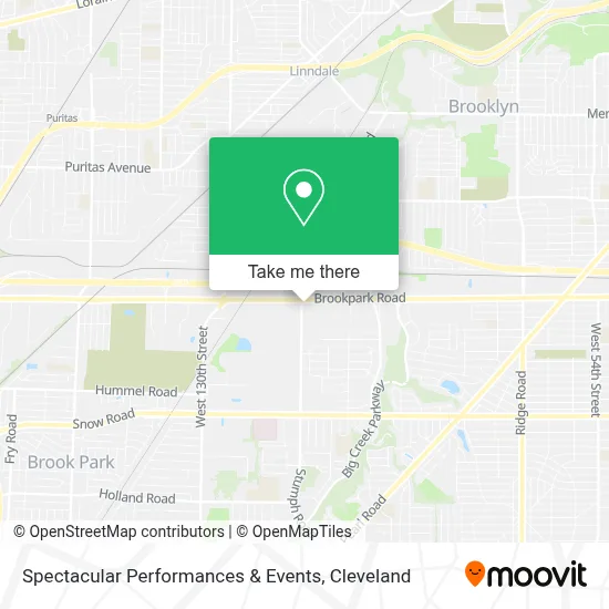 Spectacular Performances & Events map