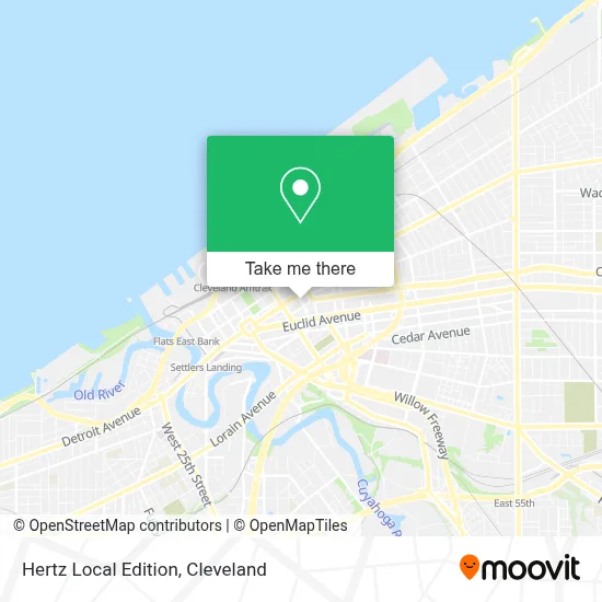Hertz Local Edition map