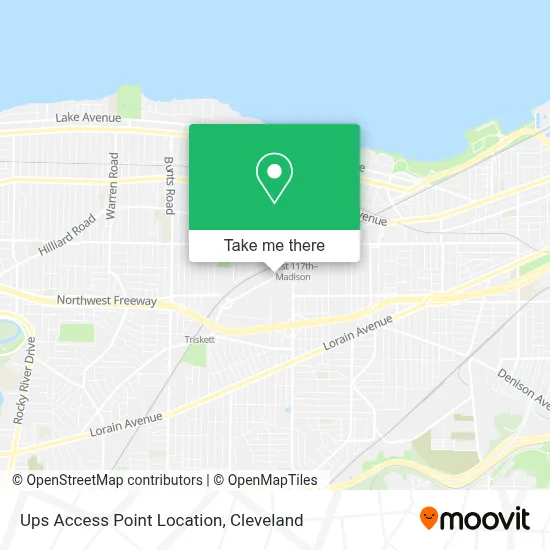 Ups Access Point Location map