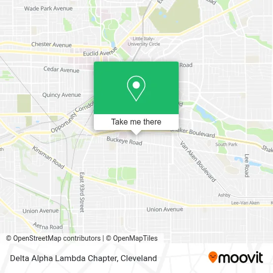 Delta Alpha Lambda Chapter map