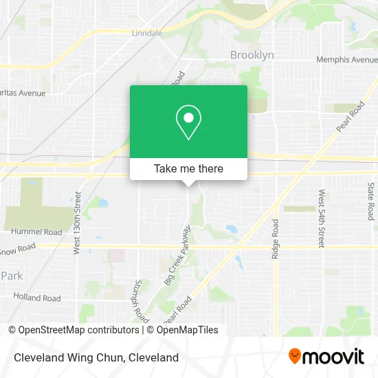 Cleveland Wing Chun map