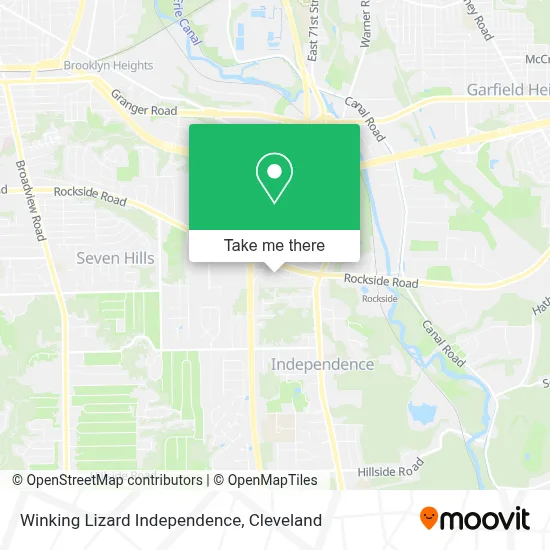 Winking Lizard Independence map