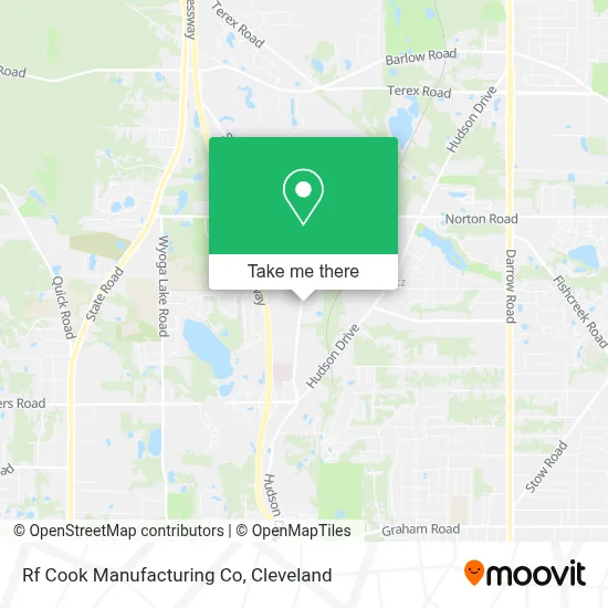 Rf Cook Manufacturing Co map