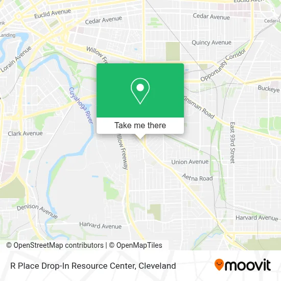 R Place Drop-In Resource Center map