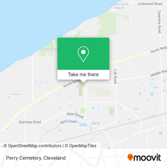 Perry Cemetery map