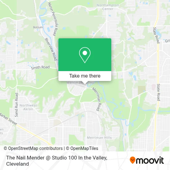 The Nail Mender @ Studio 100 In the Valley map