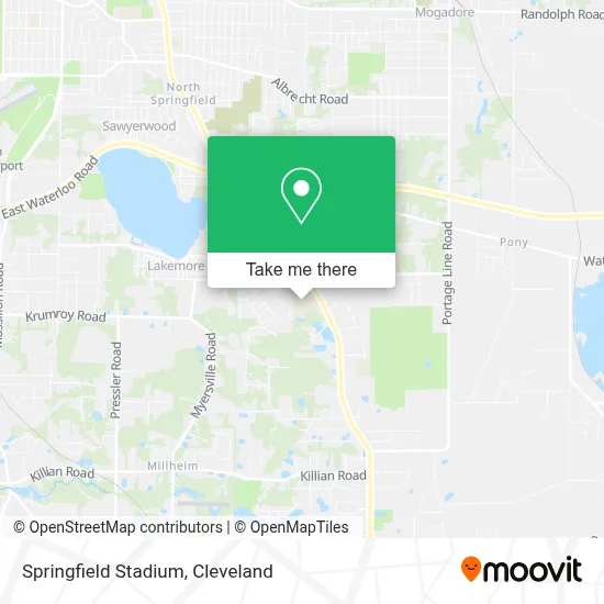 Springfield Stadium map