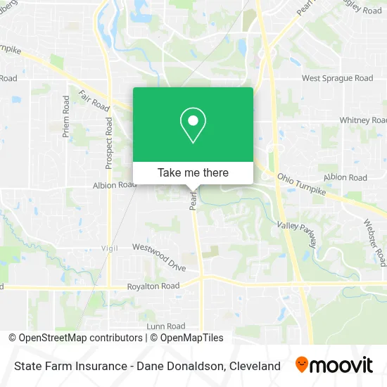 State Farm Insurance - Dane Donaldson map