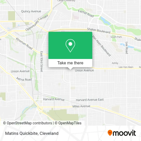 Matins Quickbite map