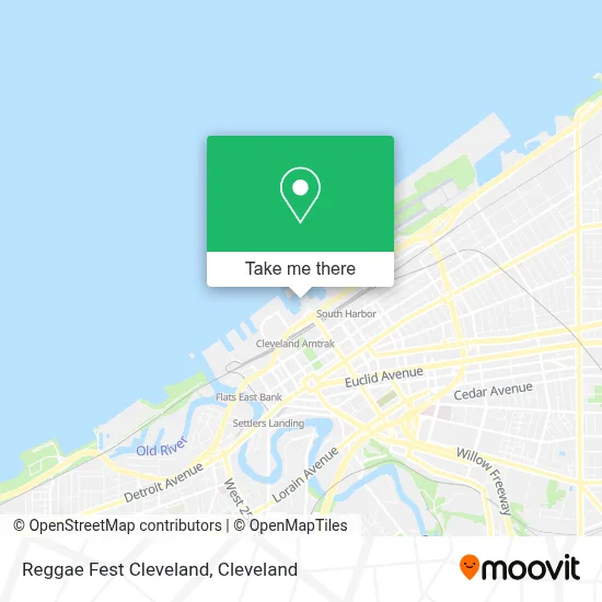 Reggae Fest Cleveland map