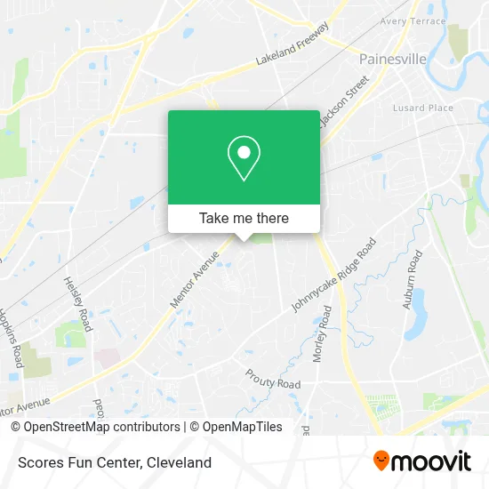 Scores Fun Center map