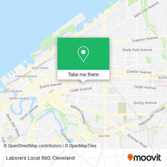 Laborers Local 860 map