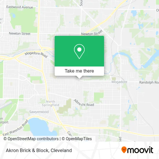 Akron Brick & Block map
