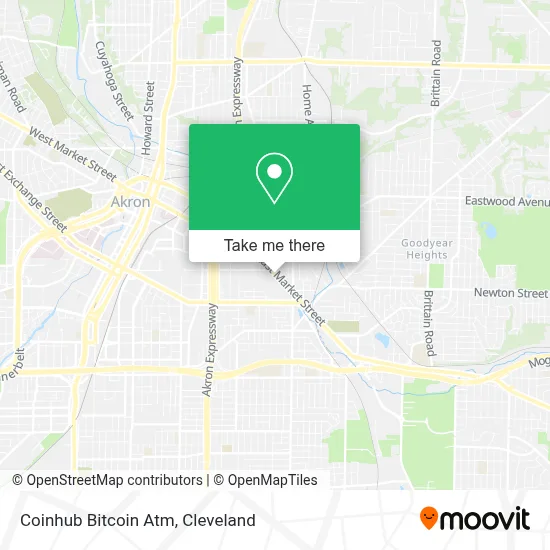 Coinhub Bitcoin Atm map