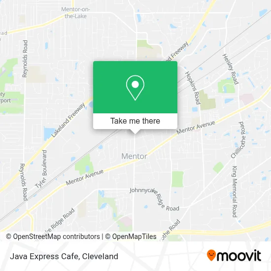 Java Express Cafe map