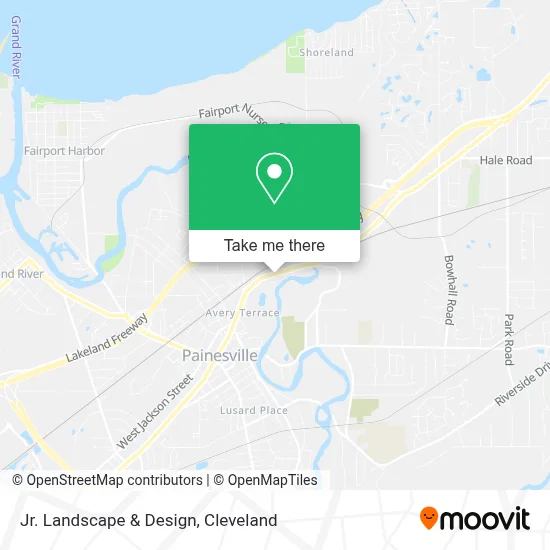 Jr. Landscape & Design map