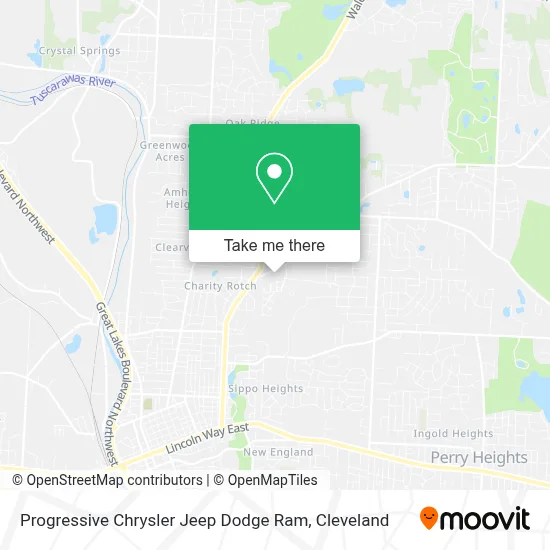 Progressive Chrysler Jeep Dodge Ram map