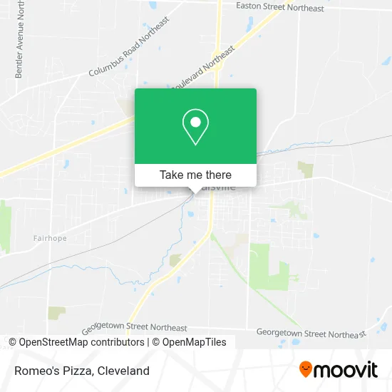 Romeo's Pizza map