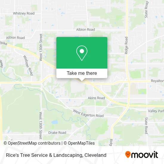 Rice's Tree Service & Landscaping map