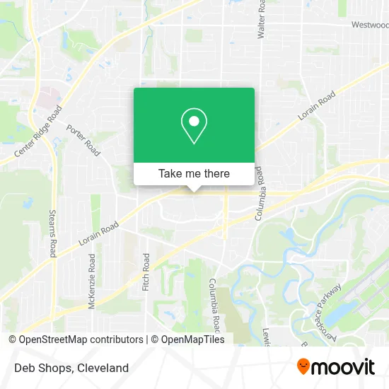 Deb Shops map