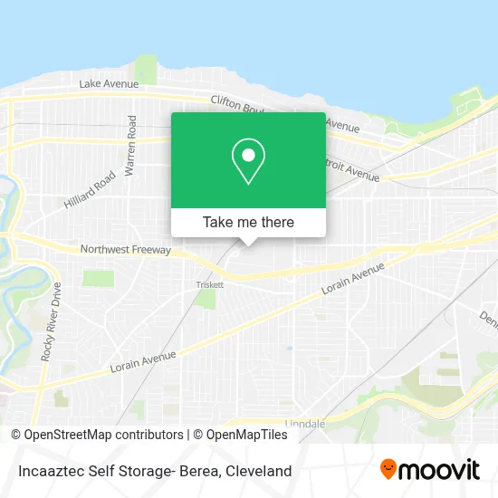 Incaaztec Self Storage- Berea map