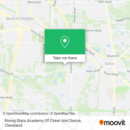 Rising Stars Academy Of Cheer And Dance map