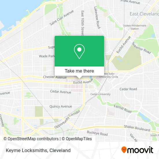 Keyme Locksmiths map