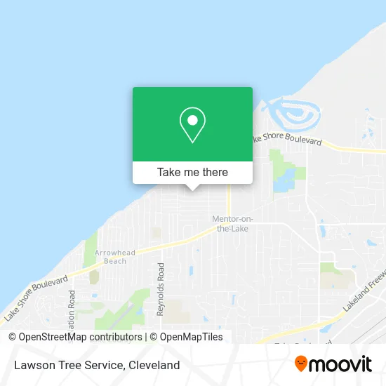 Lawson Tree Service map