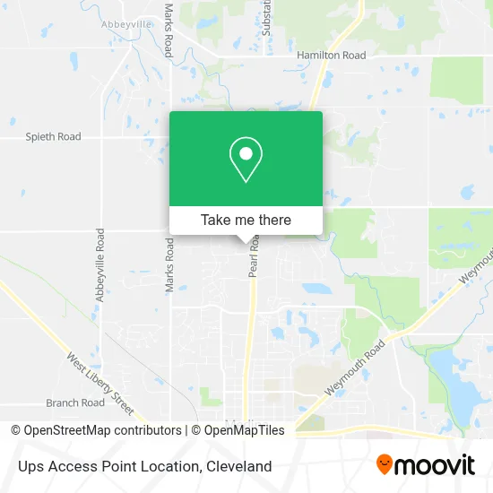 Ups Access Point Location map