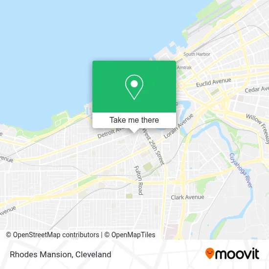 Rhodes Mansion map