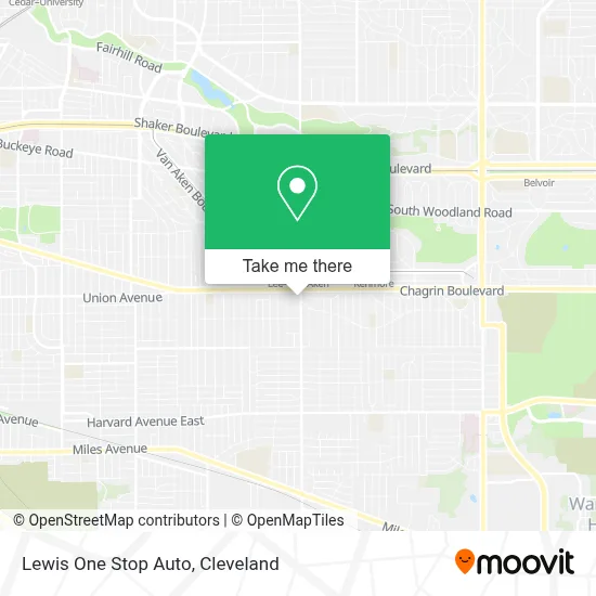 Lewis One Stop Auto map