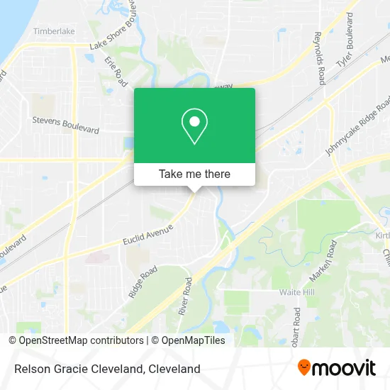 Relson Gracie Cleveland map